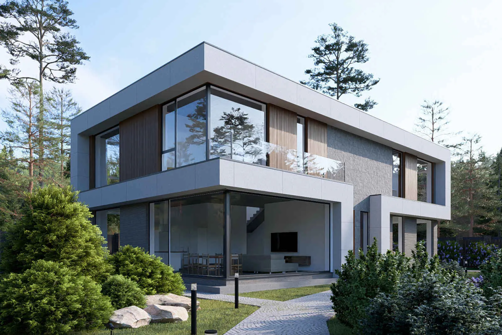Проект Forma House, 315 м² — дневной вид