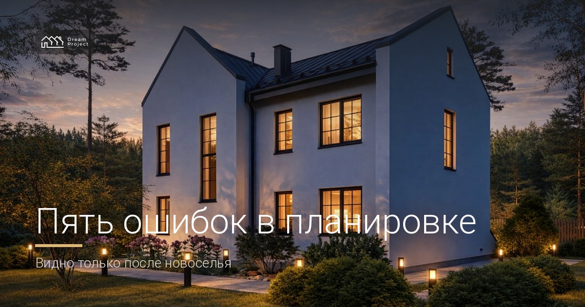 Пять ошибок в планировке, которые видно только после новоселья