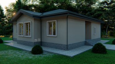 Проект Проект KD-6: 143,7 м², 1-этажный, каркасный