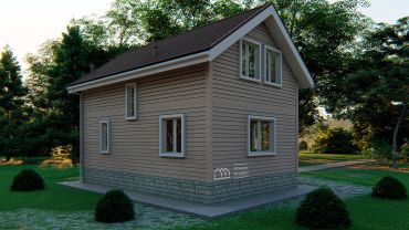 Проект Проект KDM-12: 95 м², 2-этажный, каркасный
