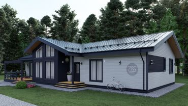 Проект Проект KDT-62: 169,25 м², 1-этажный, каркасный