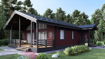 Проект Проект KDT-74: 120,36 м², 1-этажный, каркасный