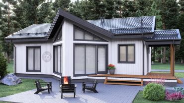 Проект Проект KDT-71: 93,2 м², 1-этажный, каркасный