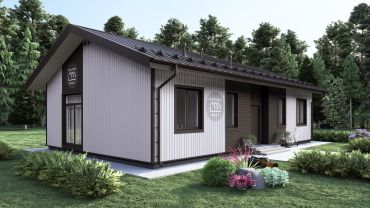 Проект Проект KD-22: 104,6 м², 1-этажный, каркасный