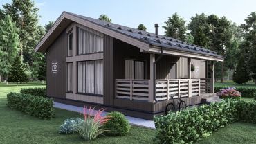 Проект Проект KDT-94: 87,5 м², 1-этажный, каркасный