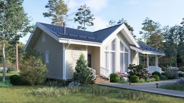 Проект Проект KDT-104: 126,0 м², 1-этажный, каркасный